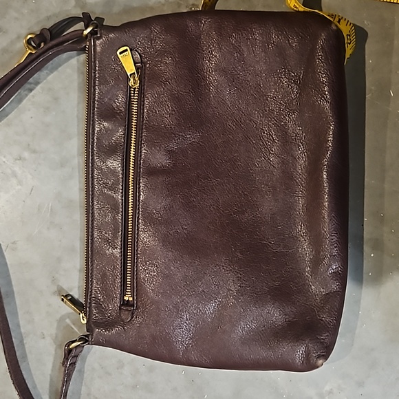 Fossil Kinley  Brown Leather Crossbody Shoulder Bag - Picture 2 of 12
